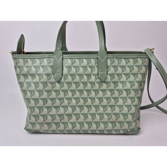 Anya Hindmarch Fern Olive 187541 Tote XS Eyes Crossbody I AM A PLASTIC Bag - Picture 3 of 11